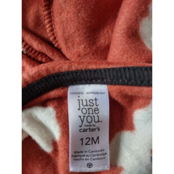 Carters Girls Just One You 3-Piece Set,12 Months Hoodie, Bodysuit and Leggings - Picture 7 of 8